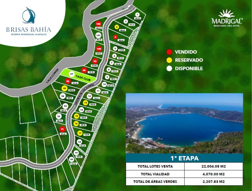 Brisas Bahía Fraccionamiento Residential lots for pre-sale with ocean views