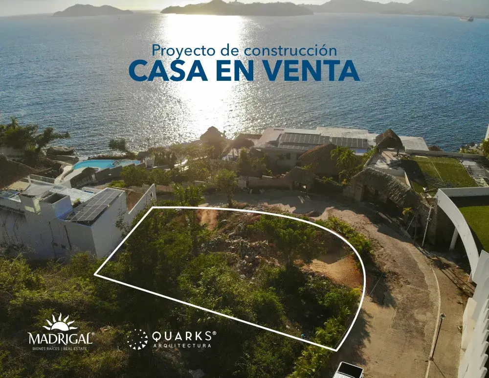 Land with Villa BAIA Project for construction a few steps from the Club de Mar de Marina