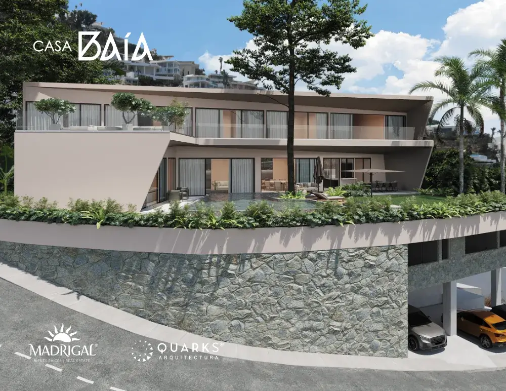 Land with Villa BAIA Project for construction a few steps from the Club de Mar de Marina