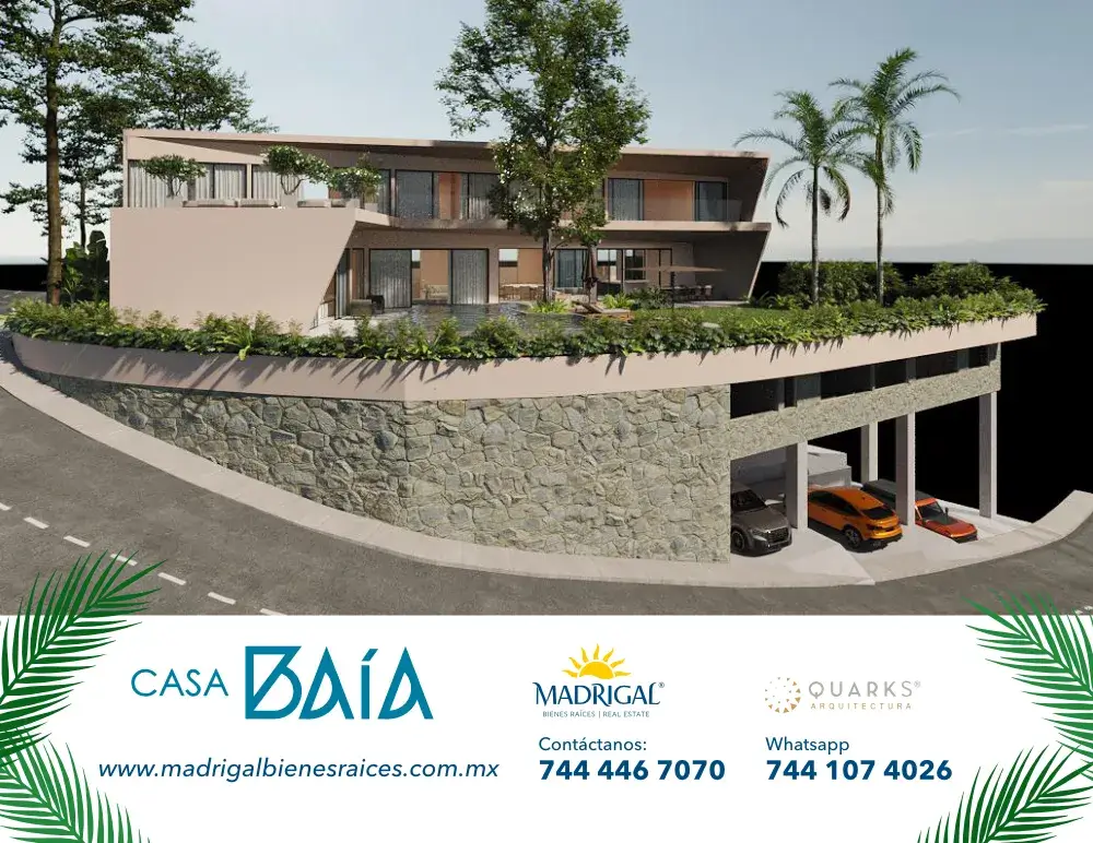 Land with Villa BAIA Project for construction a few steps from the Club de Mar de Marina