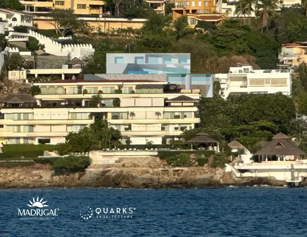 Land with Villa BAIA Project for construction a few steps from the Club de Mar de Marina