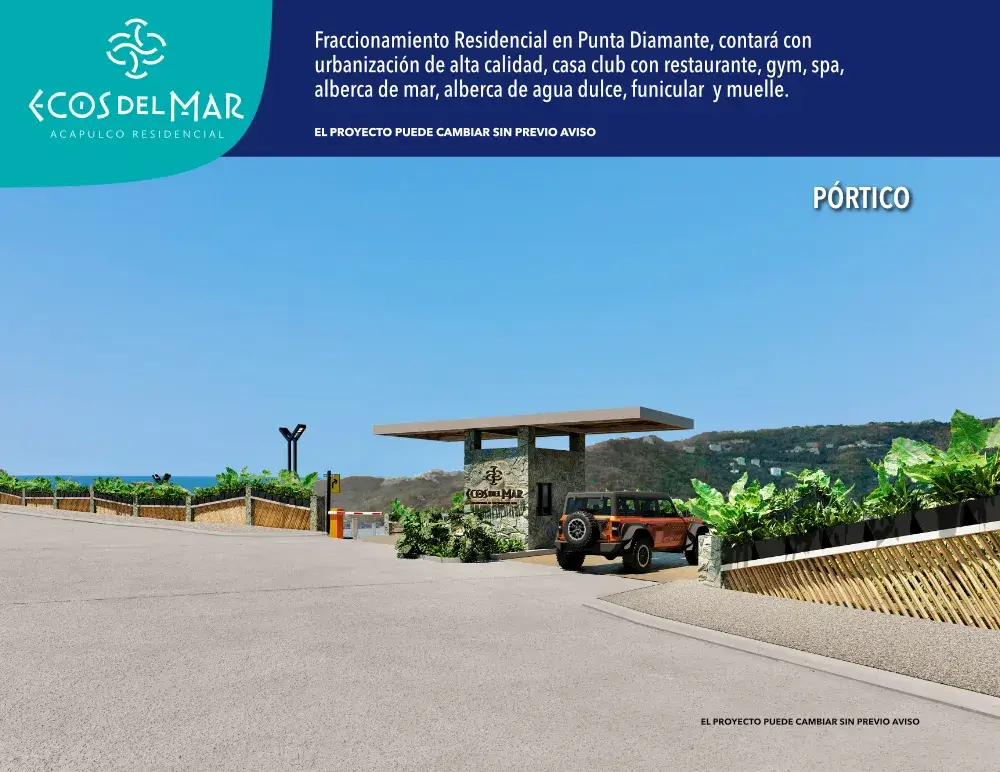 Ecos del Mar | Condominium Lots for Sale in Front of Pichilingue Diamante Bay in Acapulco