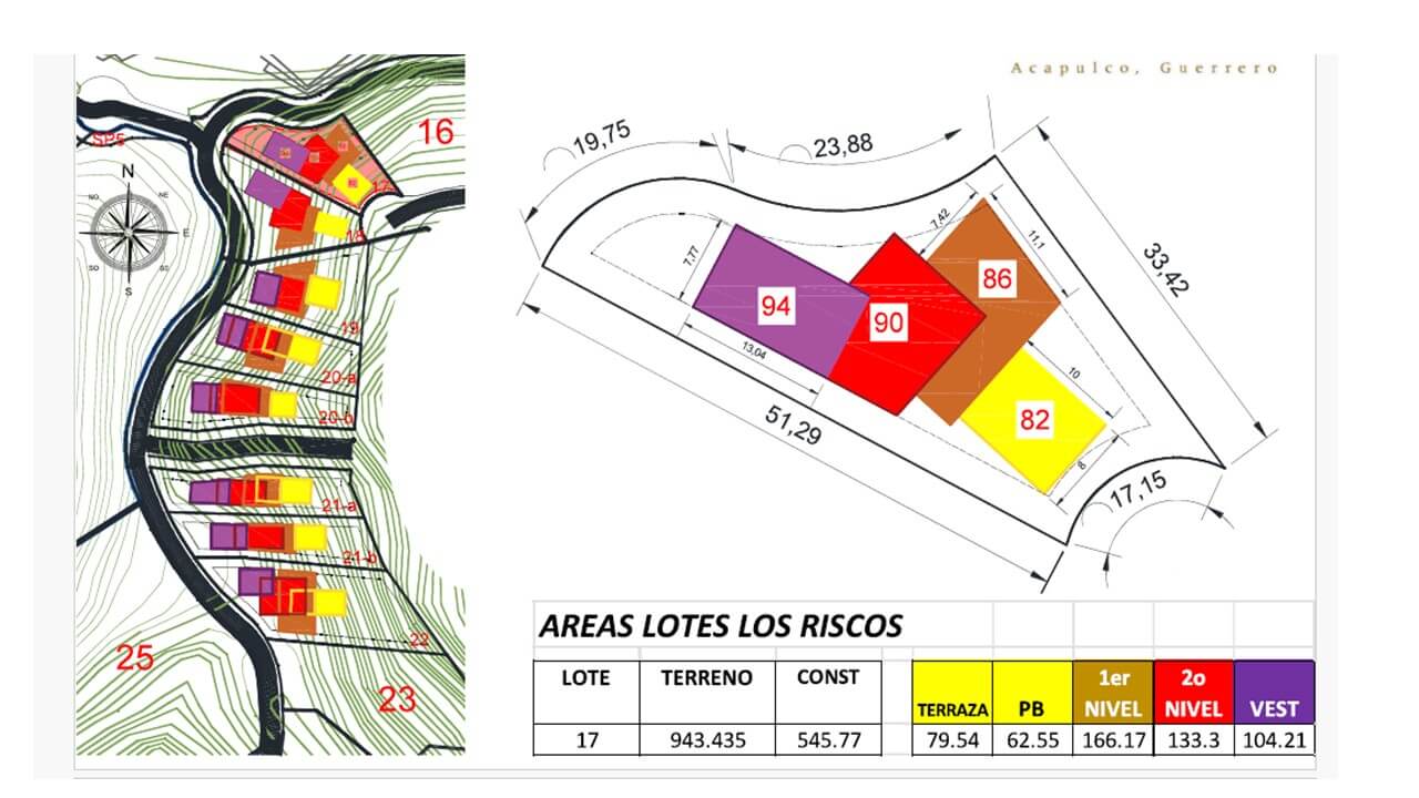 Lote en venta en el Fraccionamiento Los Riscos en Punta Diamante de 943 m2