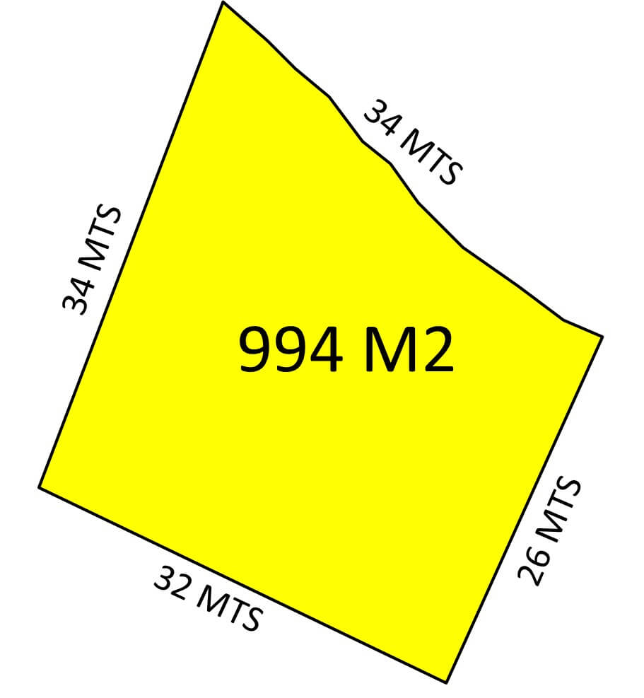 Lote en venta de 994 m2 en el Fracc. Brisas Marques