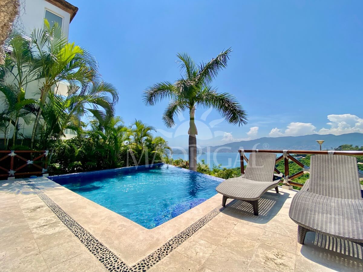 Villa en ventas en Condominio Palmetto con vista a la Bahía de Acapulco