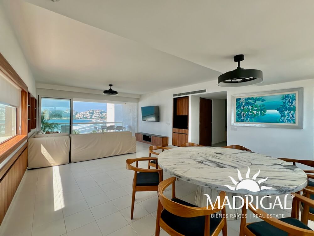 Residencial Playamar | Departamento en venta frente a playa diamante en Acapulco, de 248m2 con 4 recamaras