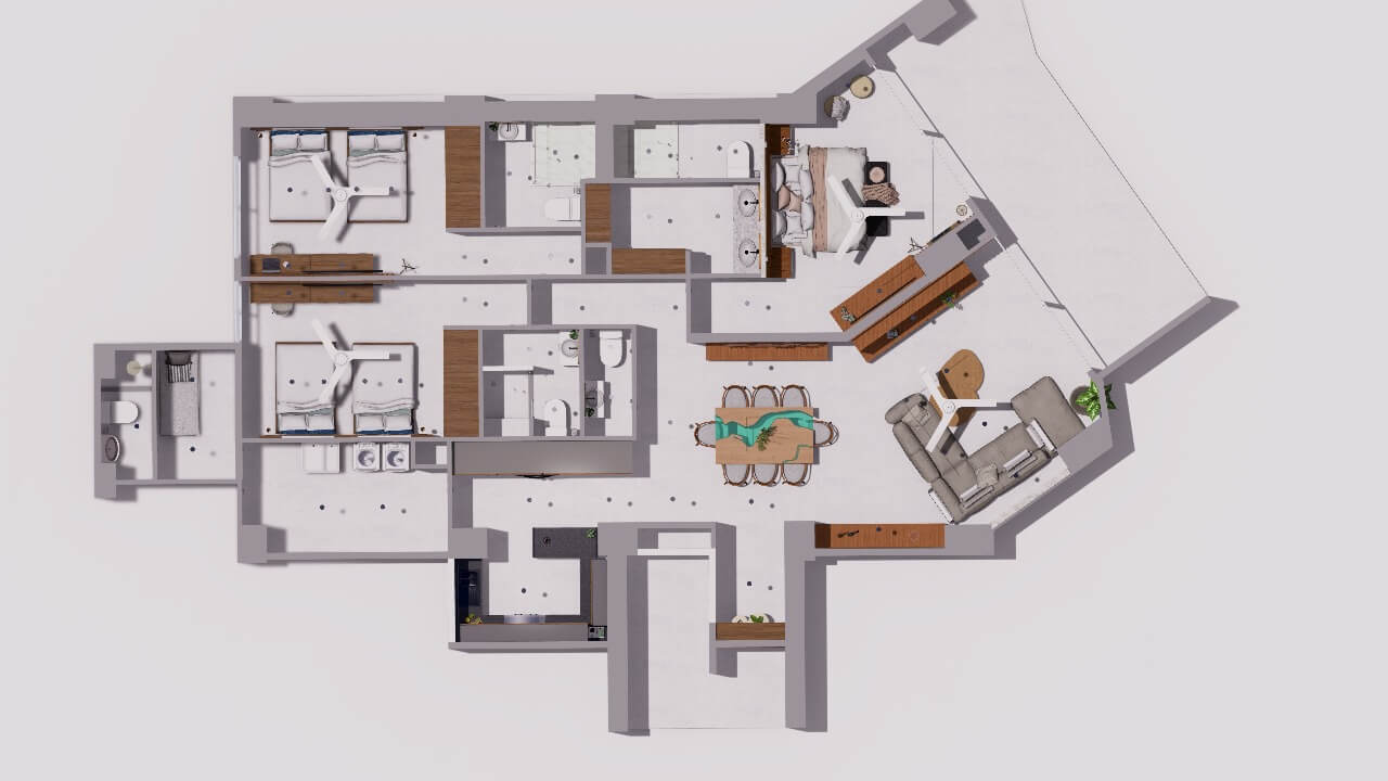 Las Olas | Departamento para su reconstrucción en venta de tres recamaras frente a playa