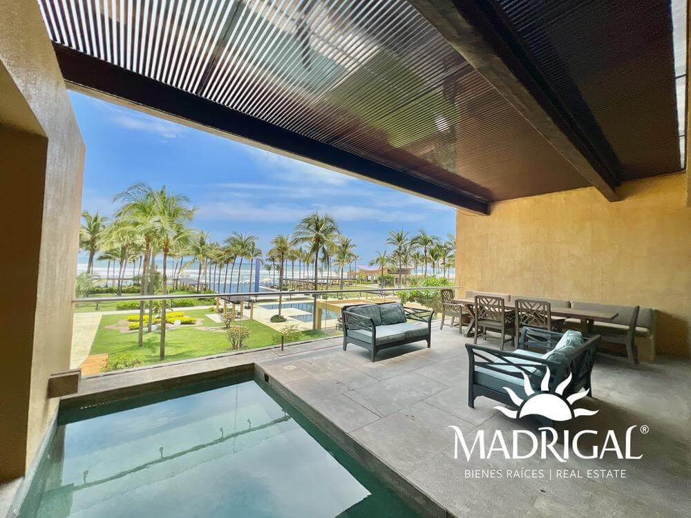 El Palmar Tres Vidas | Departamento en venta en Torre Baru de cuatro recámaras frente al mar